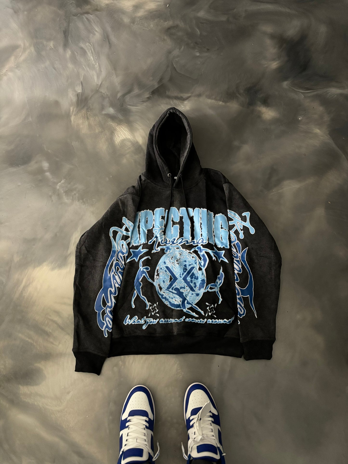 Xpecting Karma Blue Hoodie